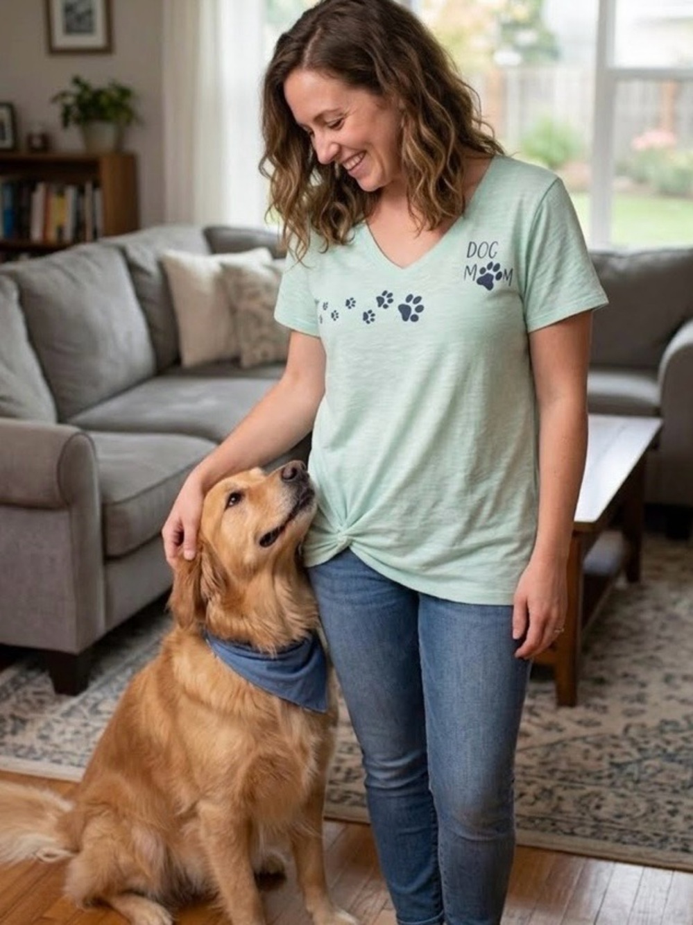 🐶Brisos Dog Mom Woman’s T-Shirt Size Large